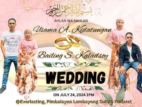 Sample Wedding Tarpaulin Design