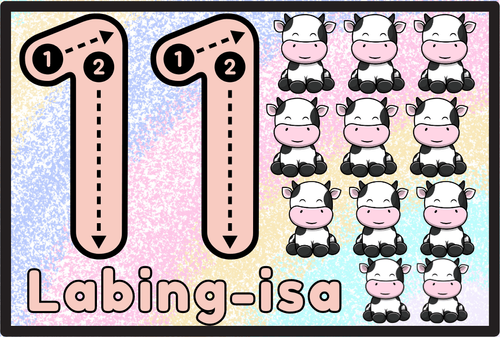 Labing Tagalog Numero 11 to 20 by leared013 - Raket.PH