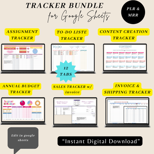 Tracker Bundle | Google Sheet by myecraftdigi - Raket.PH