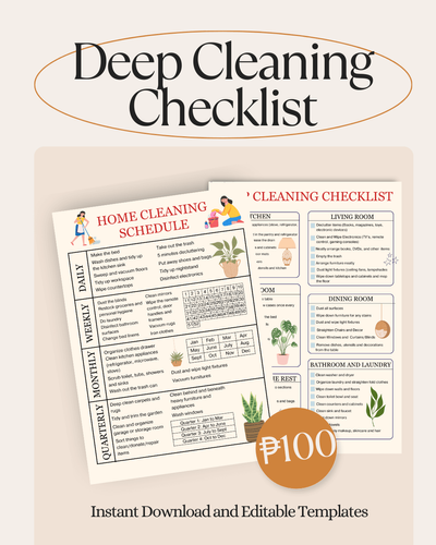 Living Room Deep Cleaning Checklist Template - Infoupdate.org