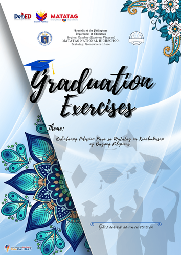 Graduation Program Templates Blank Downloadable Free Printable High