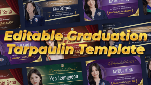 Graduation Tarpaulin Template by franciscurioso - Raket.PH