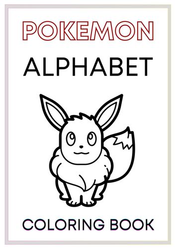 Pokemon Alphabet Coloring Book by charryhannahcatingub - Raket.PH