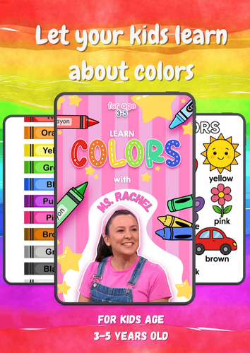 Learn Colors with Ms. Rachel Coloring Book | PLR 🌷 by mr...jonathan ...