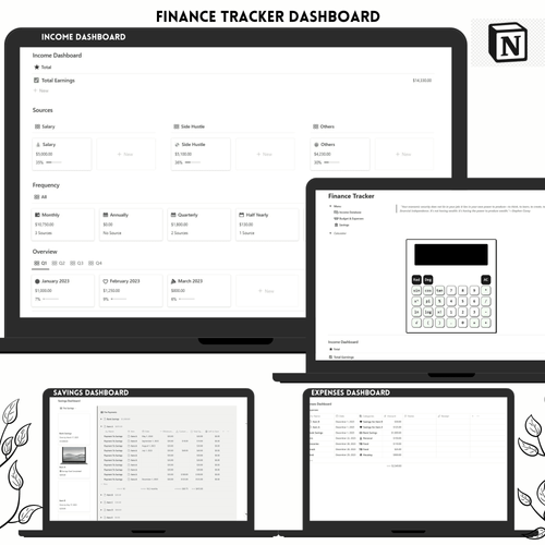Ultimate Finance Tracker Notion template by thesageplanner - Raket.PH