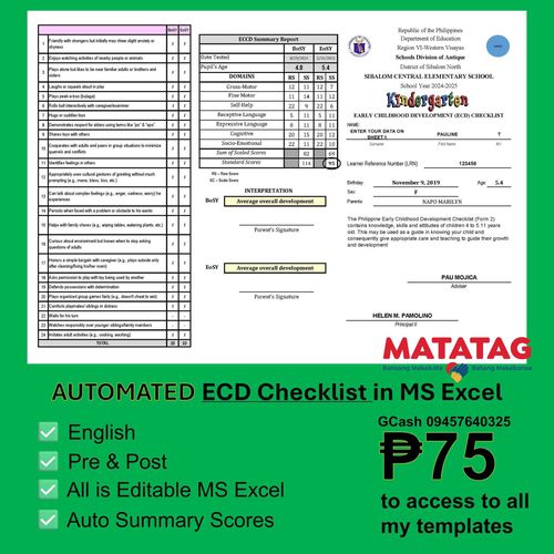 Early Childhood Development Checklist Deped Revised 2015 768x1024