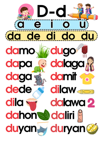Ut Tagalog Works Abakadang Tagalog Words