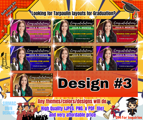 Graduation Tarpaulin Layout by justdesigns2025 - Raket.PH