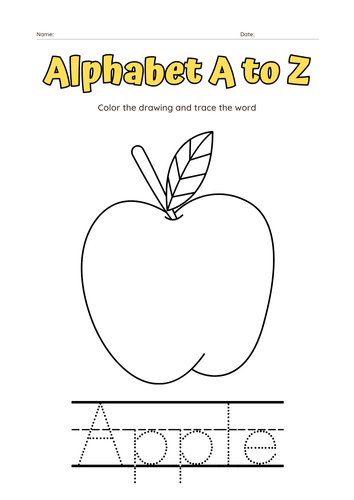 Trace the Alphabet and Color Me: A Fun and Educational Workbook for ...