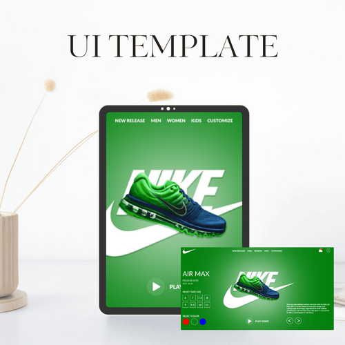 Nike web design store