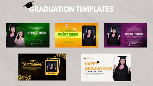 Graduation Tarpaulin Template by franciscurioso - Raket.PH