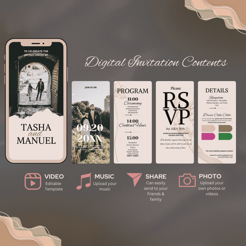 Customize Animated Video Invitation by digitalthingsbylai - Raket.PH