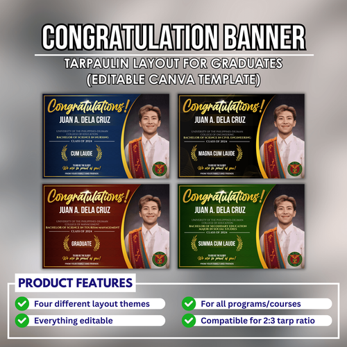 Graduation Tarpaulin Layout by justdesigns2025 - Raket.PH
