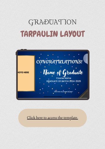 Graduation Tarpaulin Layout by justdesigns2025 - Raket.PH