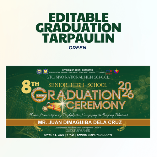 Graduation Tarpaulin Template by franciscurioso - Raket.PH