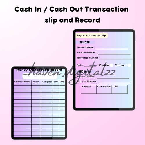 GCASH and PAYMAYA RECORD and Transaction Slip by mimigaca32 - Raket.PH