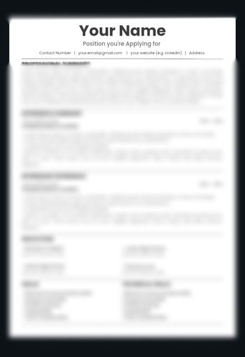 Harvard Ats Friendly Resume ATS friendly resume by deniselubguban - Raket.PH