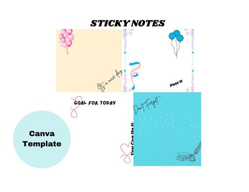 Printable Sticky Notes design by mariaagliam0407 - Raket.PH