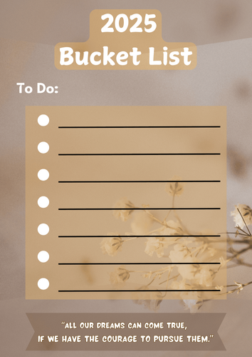 Bucket list by garciachristeen26 - Raket.PH