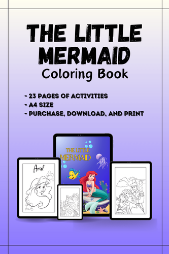 little mermaid coloring pages online