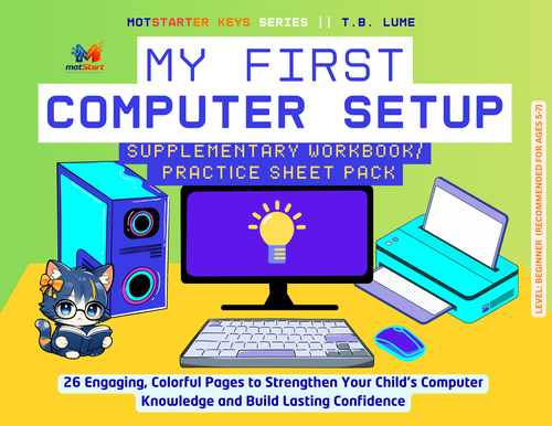My First Computer Worksheet Computer Set by pcmerchandise - Raket.PH