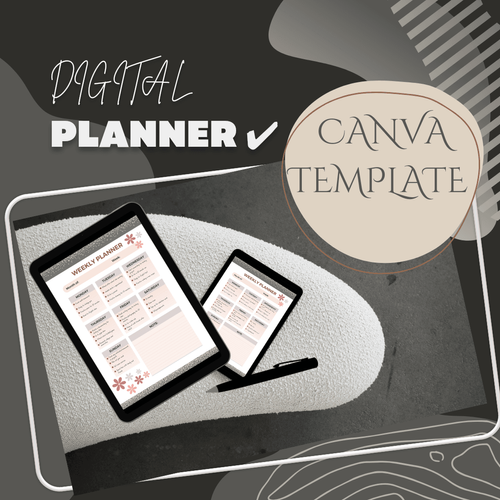 Digital planner editable Canva template by charlotte_wolfstein - Raket.PH