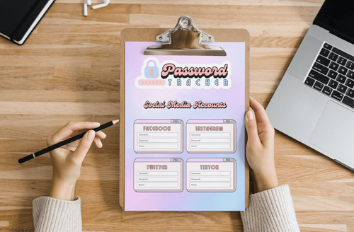 Printable Password Tracker by roselleg - Raket.PH