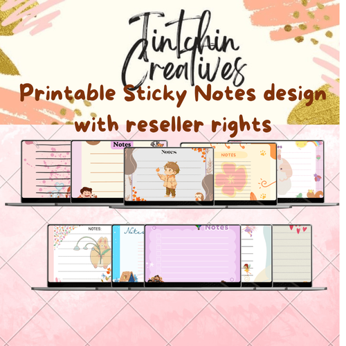 Printable Sticky Notes design by mariaagliam0407 - Raket.PH