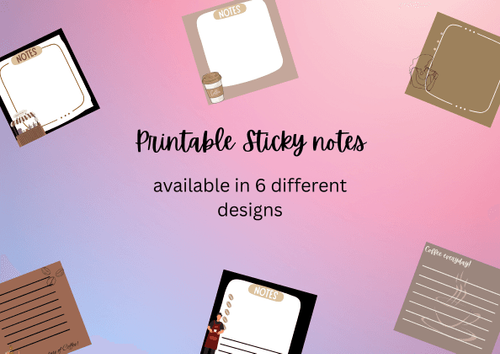 Printable Sticky Notes design by mariaagliam0407 - Raket.PH