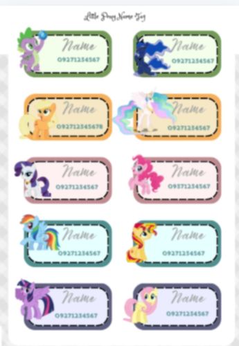 My Little Pony Name tag by imendoza178 Raket.PH