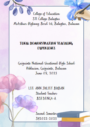 Narrative Report Computer Background Narrative Report Sample Title Page ️ Example Of Acknowledgement In