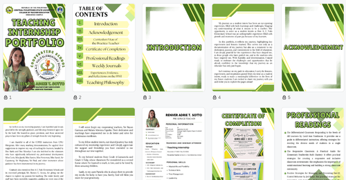 Teaching Internship Portfolio by greems_galve - Raket.PH