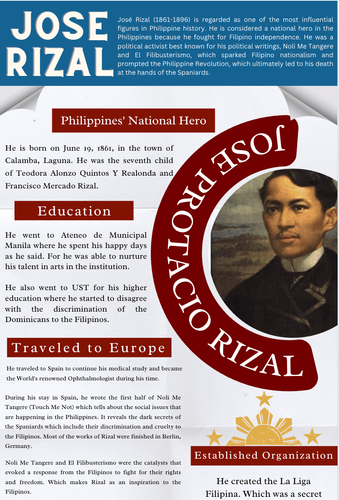 Rizal Higher Education Infographic