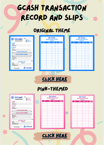 GCASH and PAYMAYA RECORD and Transaction Slip by mimigaca32 - Raket.PH