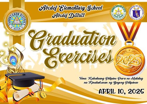 Elegant Blue Graduation BANNER by greems_galve - Raket.PH