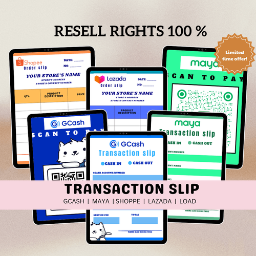 GCASH and PAYMAYA RECORD and Transaction Slip by mimigaca32 - Raket.PH