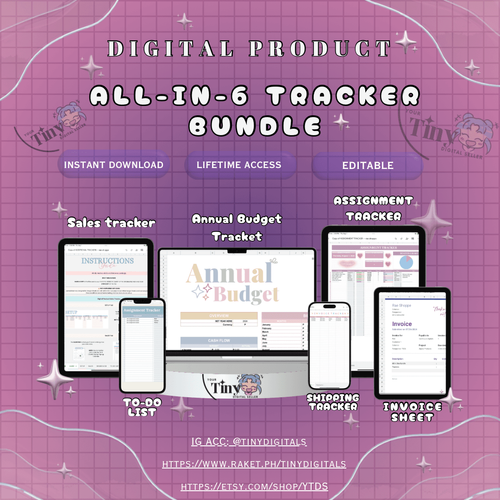 Tracker Bundle | Google Sheet by myecraftdigi - Raket.PH