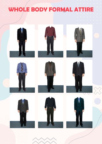 Formal Attire ID Templates Bundle Comes with Whole Body Templates by a rmen Raket.PH