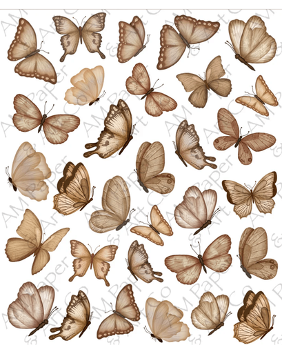 Vintage Butterfly Printables Vintage Butterfly Pair Art Prints