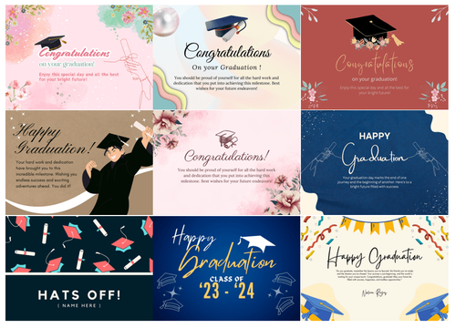 Sample Post Cards Graduation High School Senior Graduation