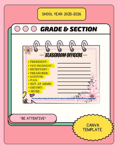 Classroom Officers by reynaldositchon82 - Raket.PH
