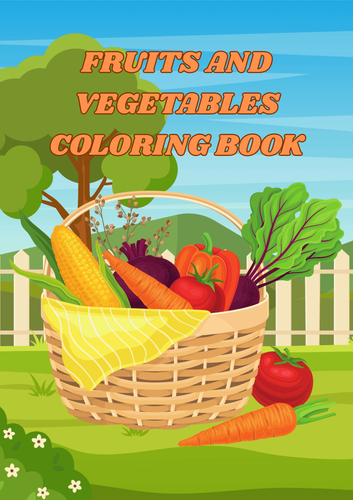 Fruits and Vegetables Coloring Book for kids by mimiii_digitals - Raket.PH