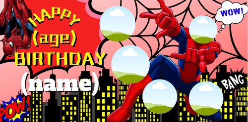 Spiderman Layout Template Spiderman Background For Birthday Tarpaulin Layout ...