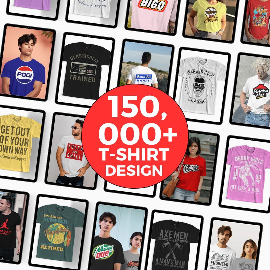 150000+ T-Shirt Design Bundle