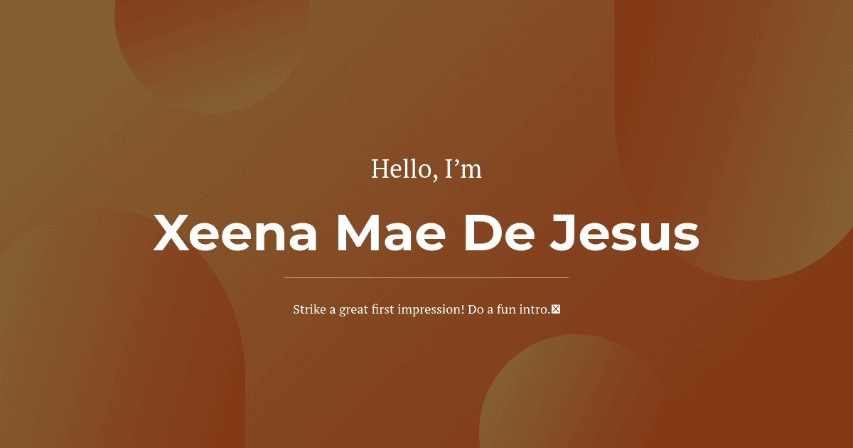 Xeena Mae De Jesus